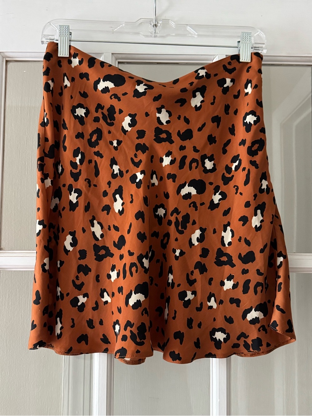 Leopard Print Fit and Flare Skirt